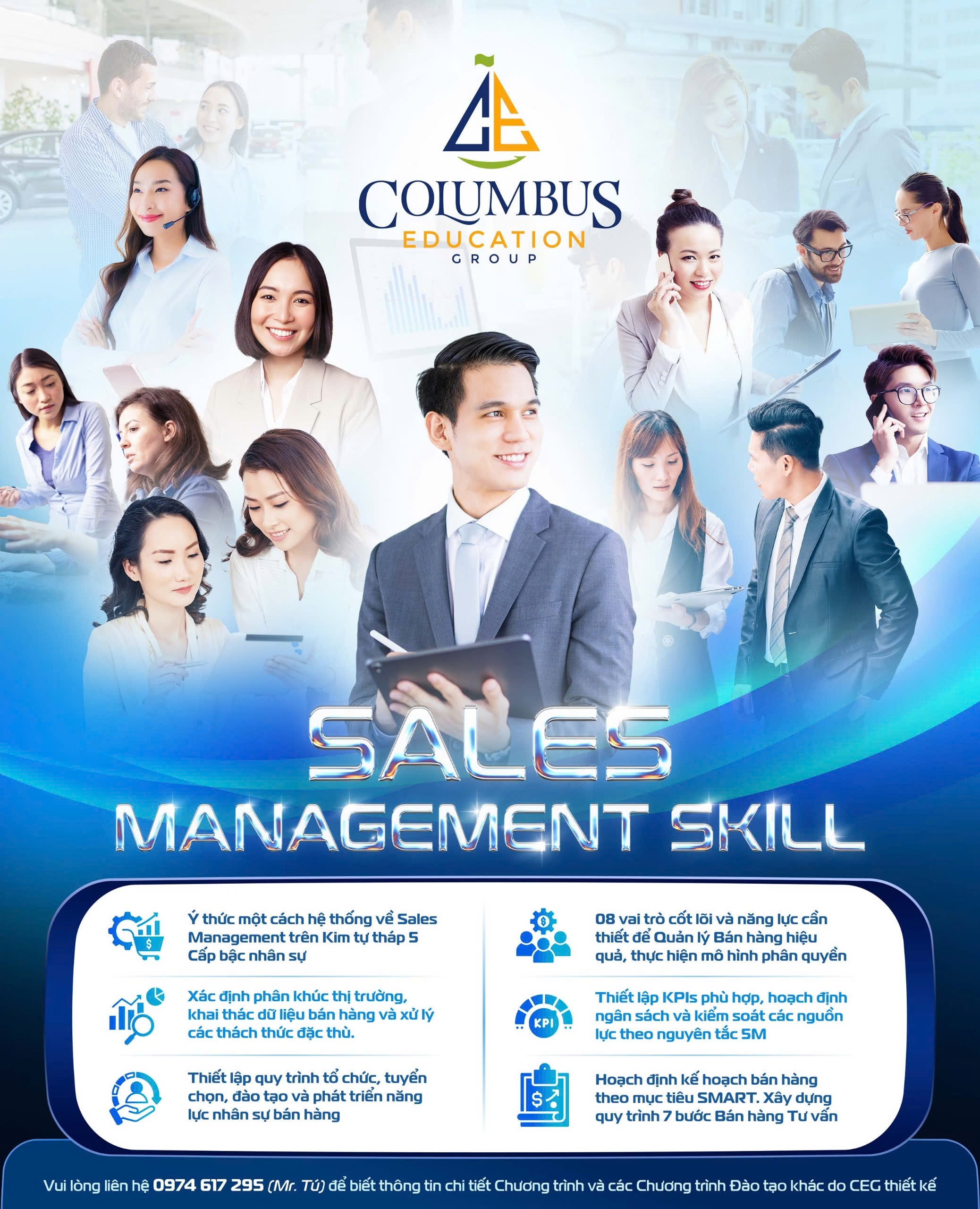 CHƯƠNG TRÌNH ĐÀO TẠO KỸ NĂNG  QUẢN LÝ BÁN HÀNG  – SALES MANAGEMENT SKILL